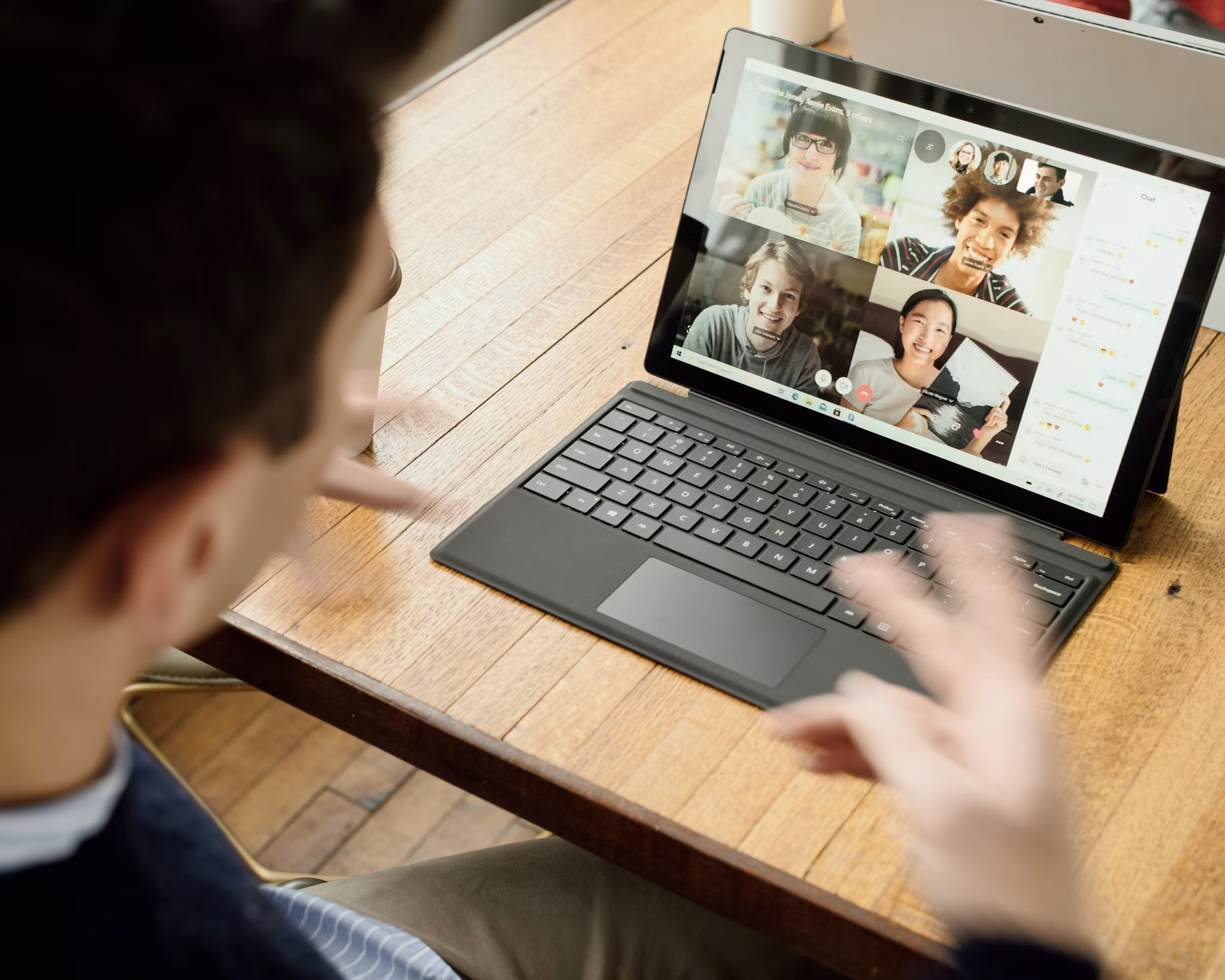 Illustration of live virtual class
